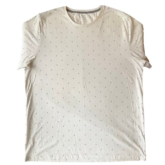 Old Navy Soft-washed Men Short sleeve T-shirt size XL, White, Anchor Pattern - Picture 1 of 7
